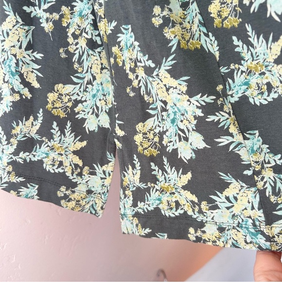 J.Jill Green Floral Luxe Supima 3/4-Sleeve Tunic Top Size XL - Picture 6 of 9